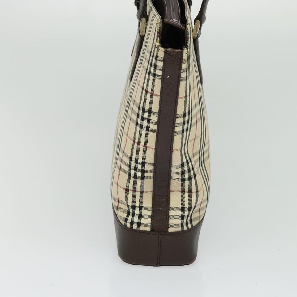 Burberry Nova Check Beige Canvas Tote Bag ( )