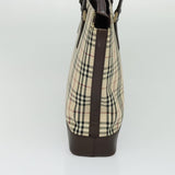 Burberry Nova Check Beige Canvas Tote Bag ( )