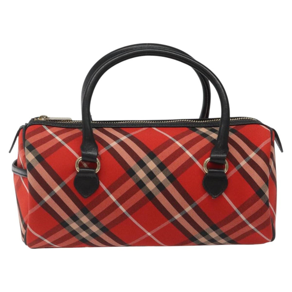 Burberry Nova Check Red Synthetic Handbag ( )