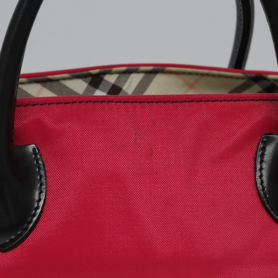 Burberry Nova Check Pink Synthetic Handbag ( )