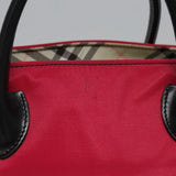 Burberry Nova Check Pink Synthetic Handbag ( )