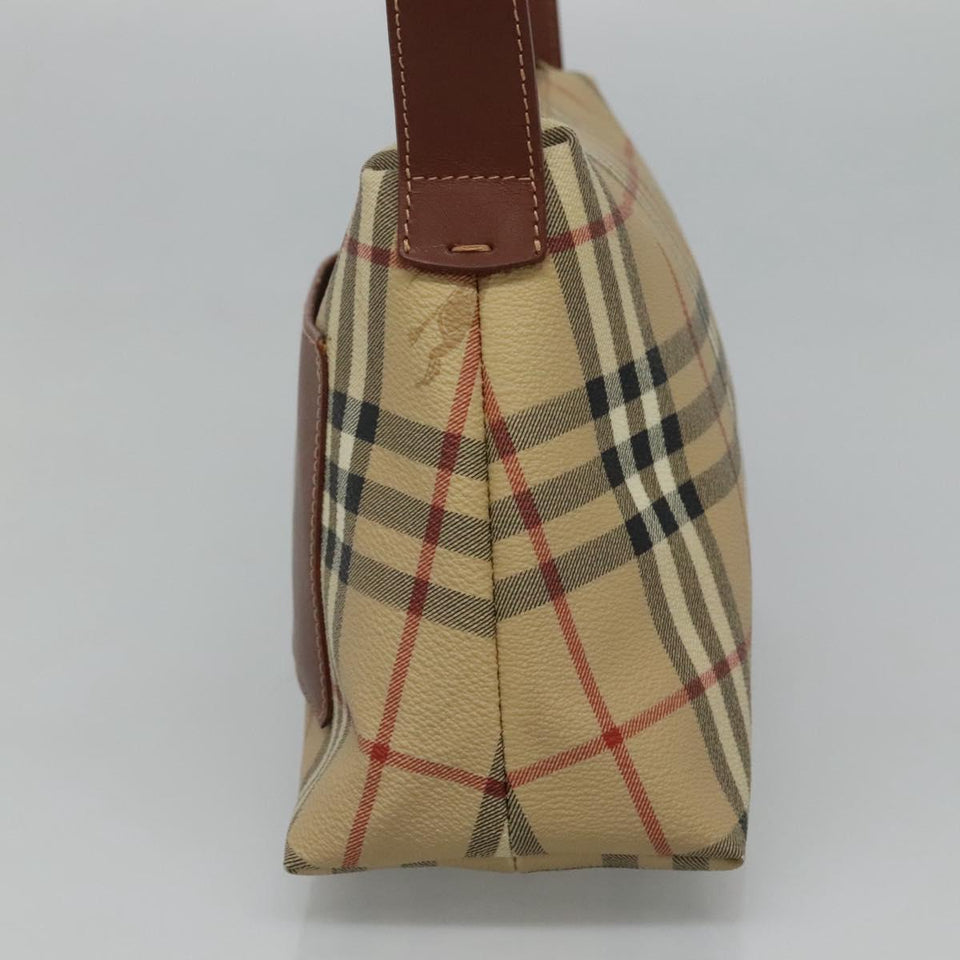Burberry Haymarket Beige Canvas Shoulder Bag ( )