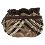 Burberry Blue Label Brown Wool Shoulder Bag ( )