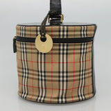 Burberry Haymarket Beige Canvas Clutch Bag ( )