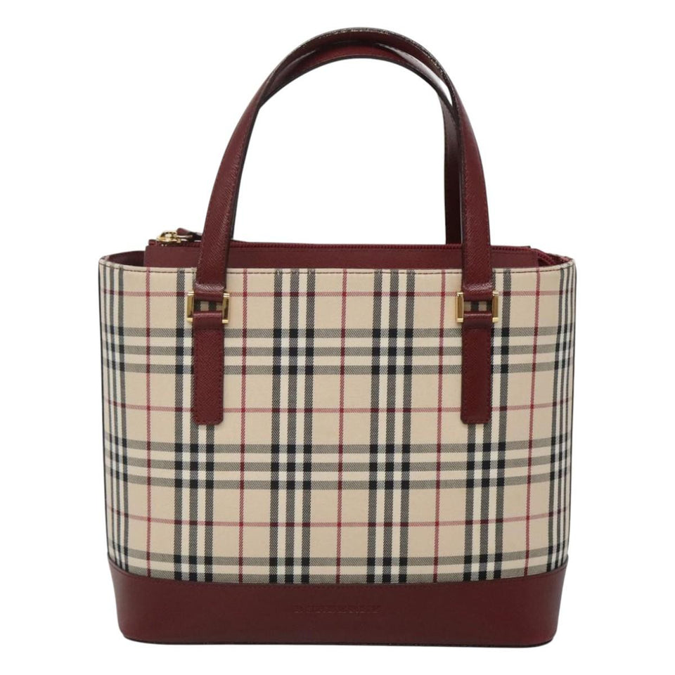 Burberry Nova Check Beige Canvas Tote Bag ( )