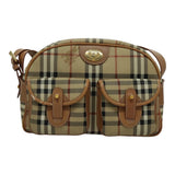 Burberry Nova Check Beige Canvas Shoulder Bag ( )