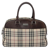 Burberry Nova Check Beige Canvas Handbag ( )