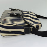 Burberry Black Label White Canvas Shoulder Bag ( )