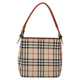 Burberry Nova Check Beige Wool Shoulder Bag ( )