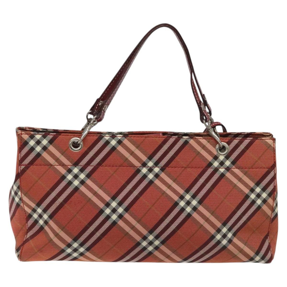 Burberry Nova Check Red Synthetic Handbag ( )