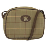 Burberry Vintage Check Beige Canvas Shoulder Bag ( )