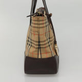 Burberry Nova Check Beige Canvas Handbag ( )