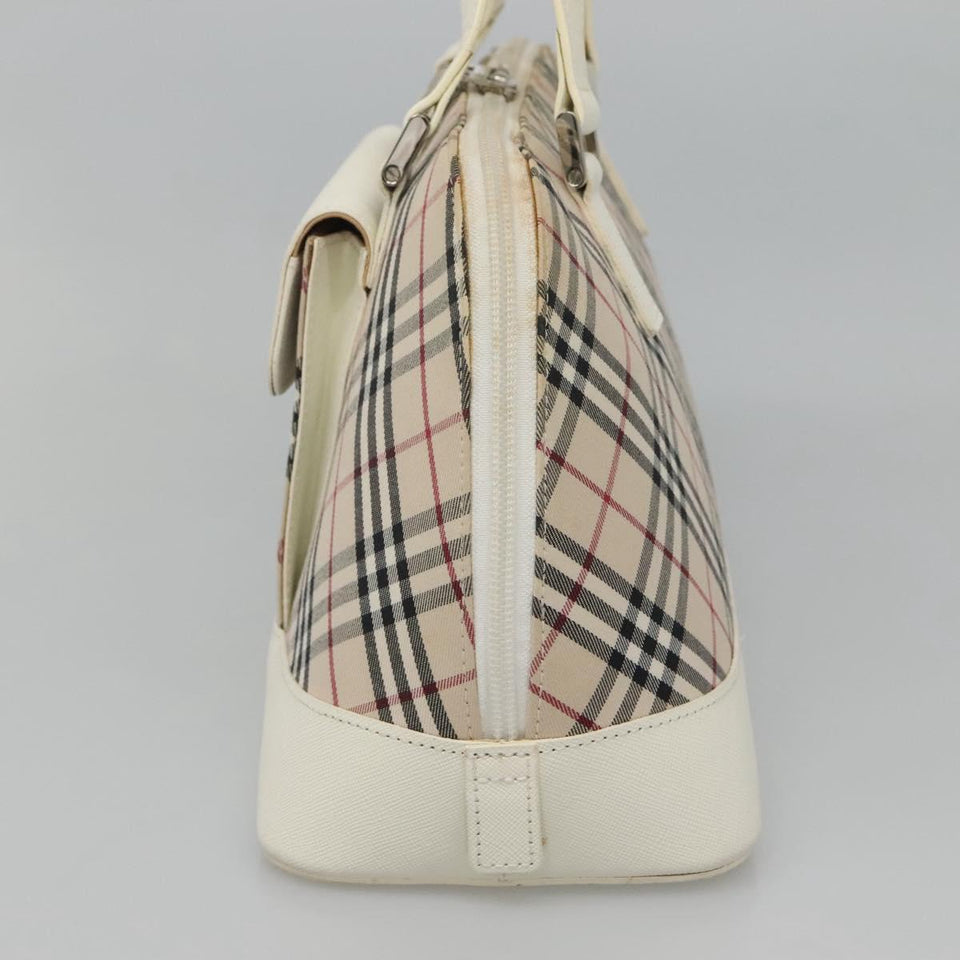 Burberry Nova Check Beige Canvas Handbag ( )