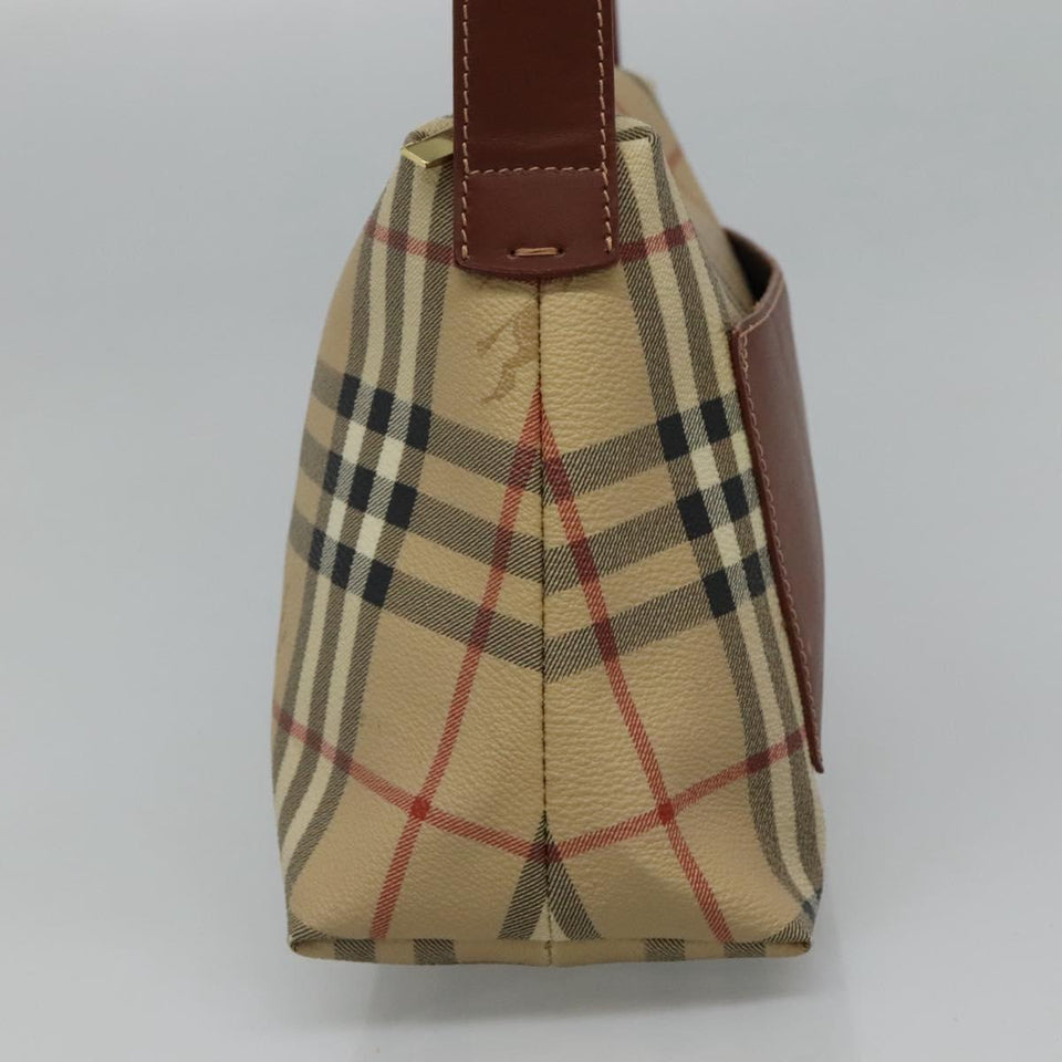 Burberry Haymarket Beige Canvas Shoulder Bag ( )