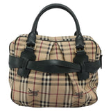 Burberry Nova Check Beige Canvas Handbag ( )