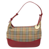 Burberry Nova Check Beige Canvas Shoulder Bag ( )
