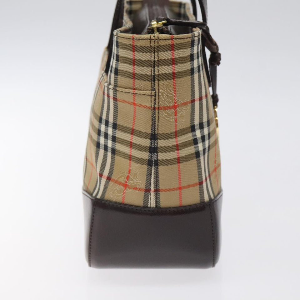 Burberry Nova Check Beige Canvas Handbag ( )