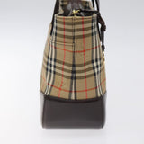 Burberry Nova Check Beige Canvas Handbag ( )
