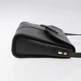 Burberry Nova Check Black Leather Shoulder Bag ( )