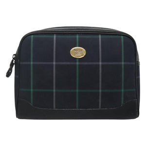 Burberry Navy Canvas Clutch Bag ( )