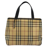 Burberry Nova Check Beige Canvas Handbag ( )