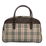 Burberry Nova Check Beige Canvas Handbag ( )