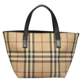 Burberry Nova Check Beige Canvas Handbag ( )