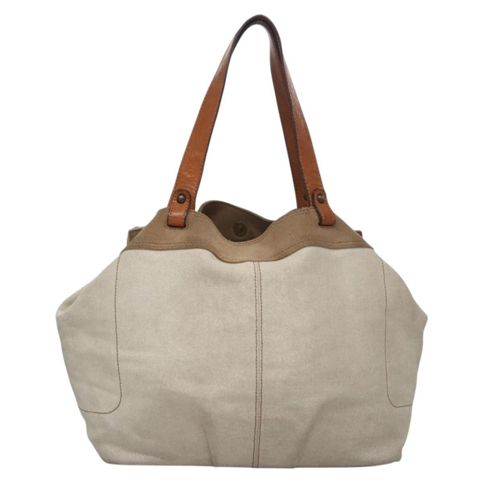 Burberry Blue Label Beige Canvas Tote Bag ( )