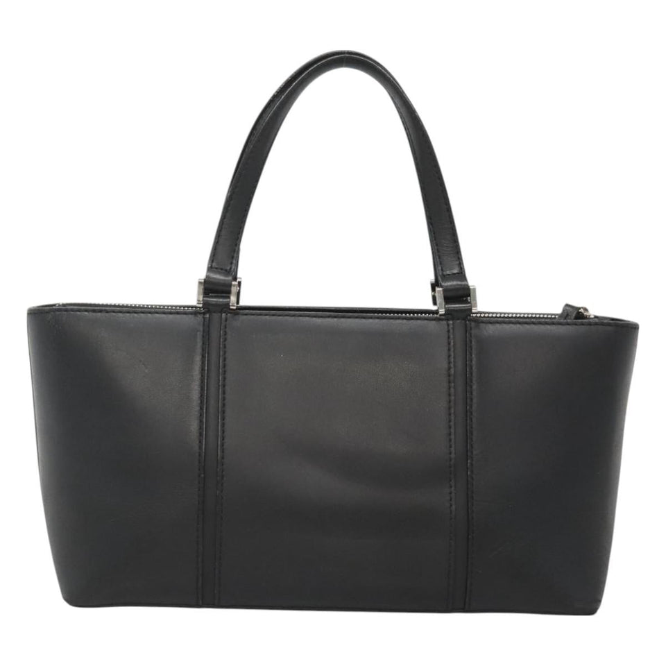 Burberry Black Leather Tote Bag ( )