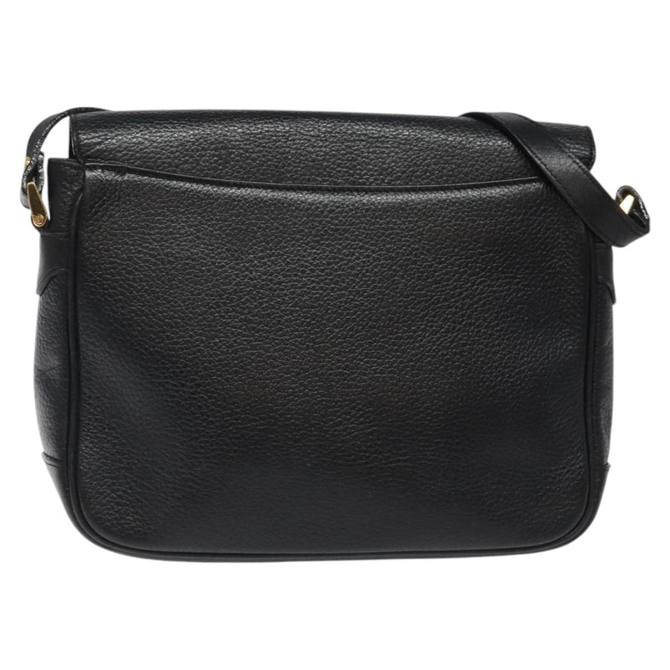 Burberry Black Leather Shoulder Bag ( )