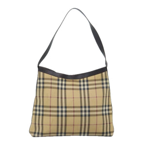Burberry Nova Check Beige Canvas Shoulder Bag ( )