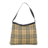 Burberry Nova Check Beige Canvas Shoulder Bag ( )