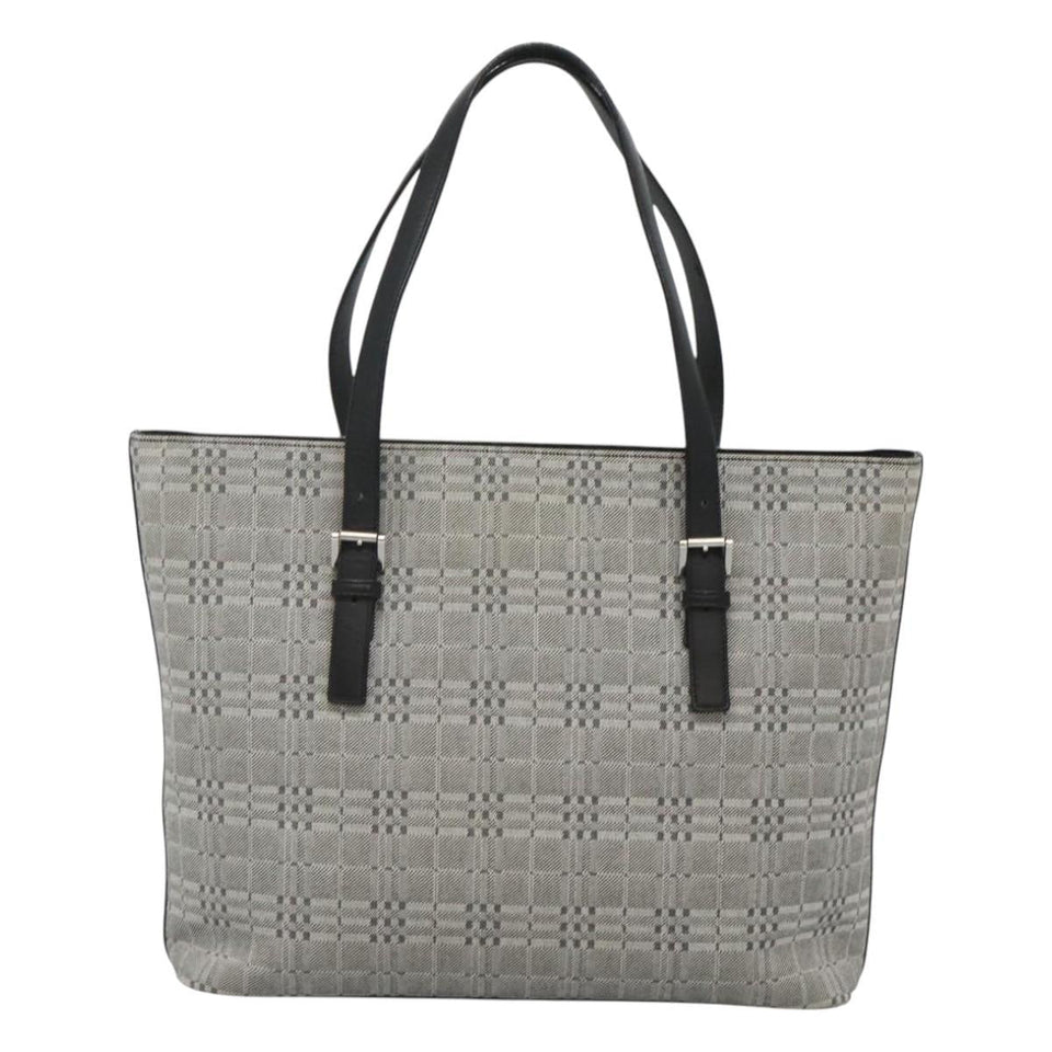 Burberry Nova Check Grey Canvas Shoulder Bag ( )