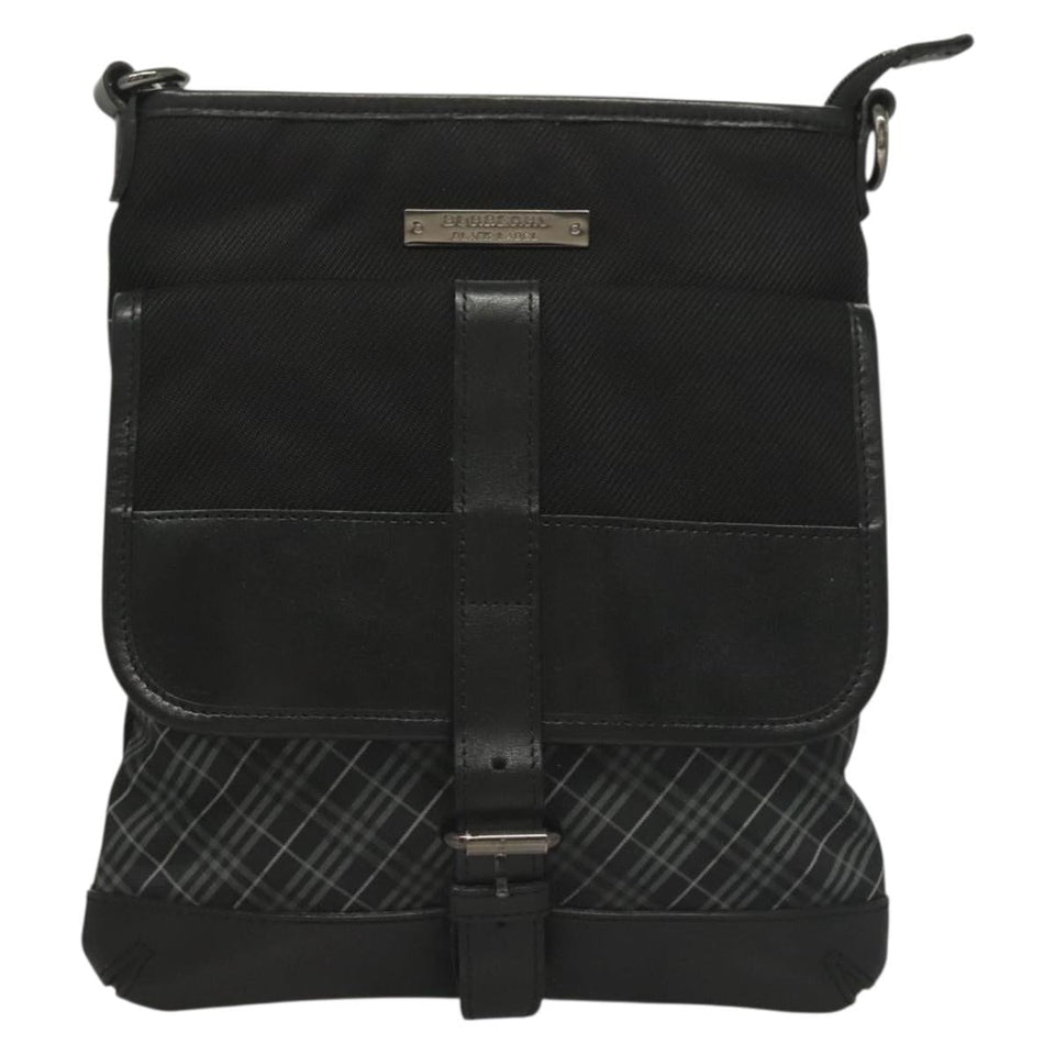 Burberry Nova Check Black Nylon Shoulder Bag ( )