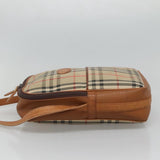Burberry Nova Check Beige Canvas Shoulder Bag ( )