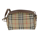 Burberry Nova Check Beige Canvas Shoulder Bag ( )