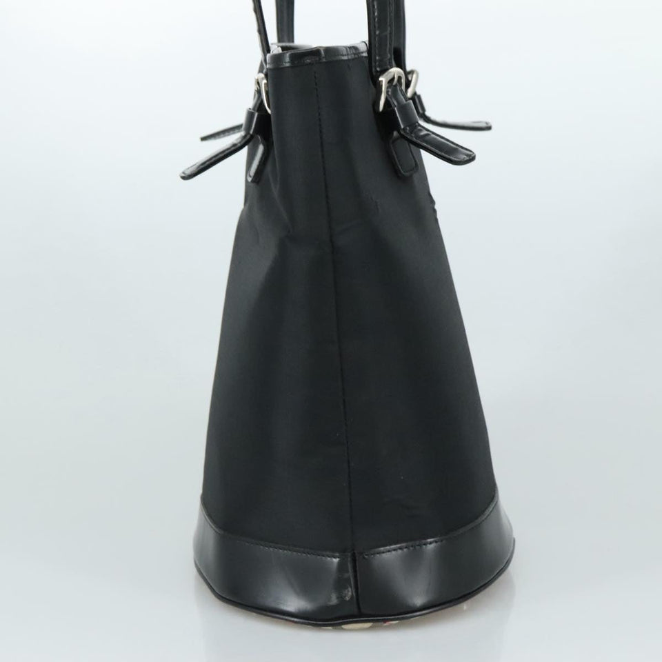 Burberry Nova Check Black Leather Tote Bag ( )