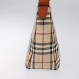 Burberry Nova Check Beige Wool Shoulder Bag ( )