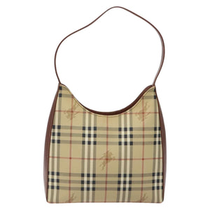 Burberry Haymarket Beige Canvas Shoulder Bag ( )