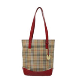 Burberry Nova Check Beige Canvas Tote Bag ( )