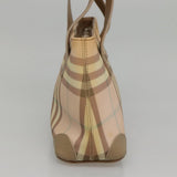 Burberry Nova Check Beige Canvas Handbag ( )