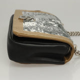 Burberry Lola Silver Leather Shoulder Bag ( )