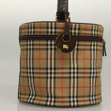 Burberry Nova Check Beige Canvas Handbag ( )
