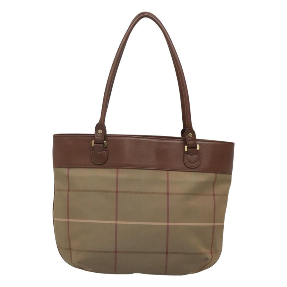 Burberry Nova Check Brown Canvas Shoulder Bag ( )