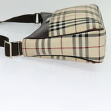 Burberry Nova Check Beige Canvas Shoulder Bag ( )