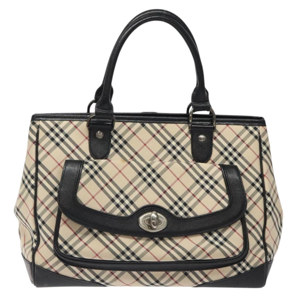 Burberry Nova Check Beige Canvas Handbag ( )
