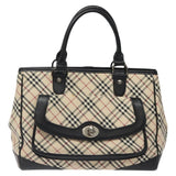 Burberry Nova Check Beige Canvas Handbag ( )
