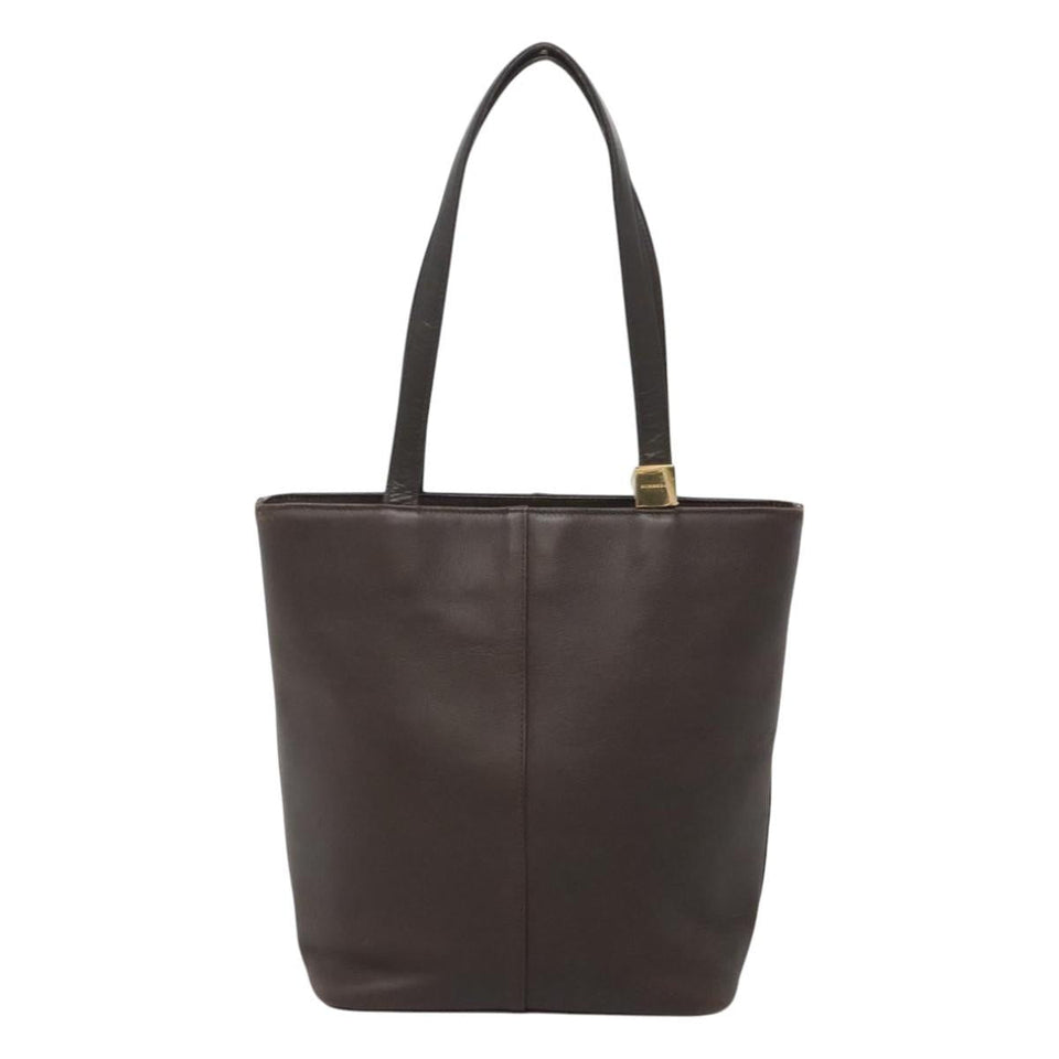 Burberry Brown Leather Tote Bag ( )