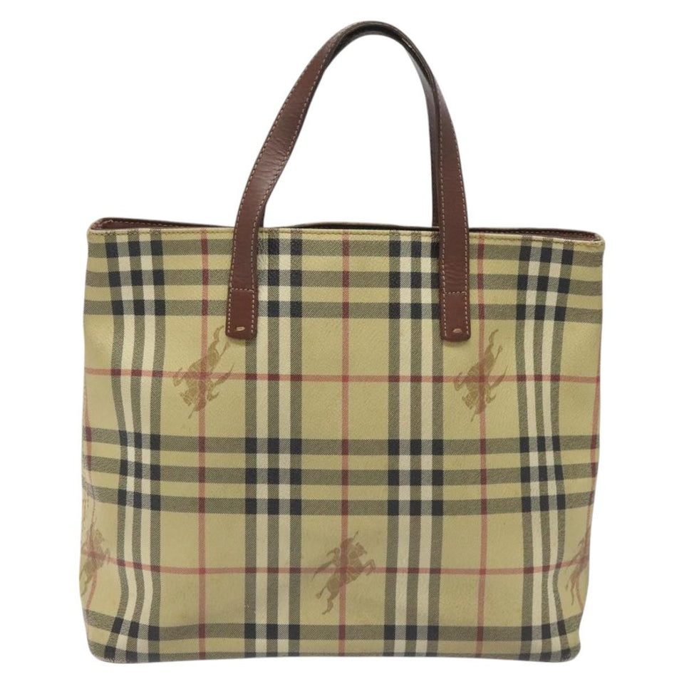 Burberry Nova Check Beige Canvas Tote Bag ( )
