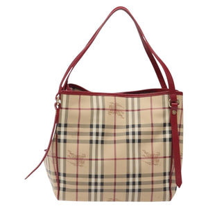 Burberry Nova Check Beige Canvas Shoulder Bag ( )